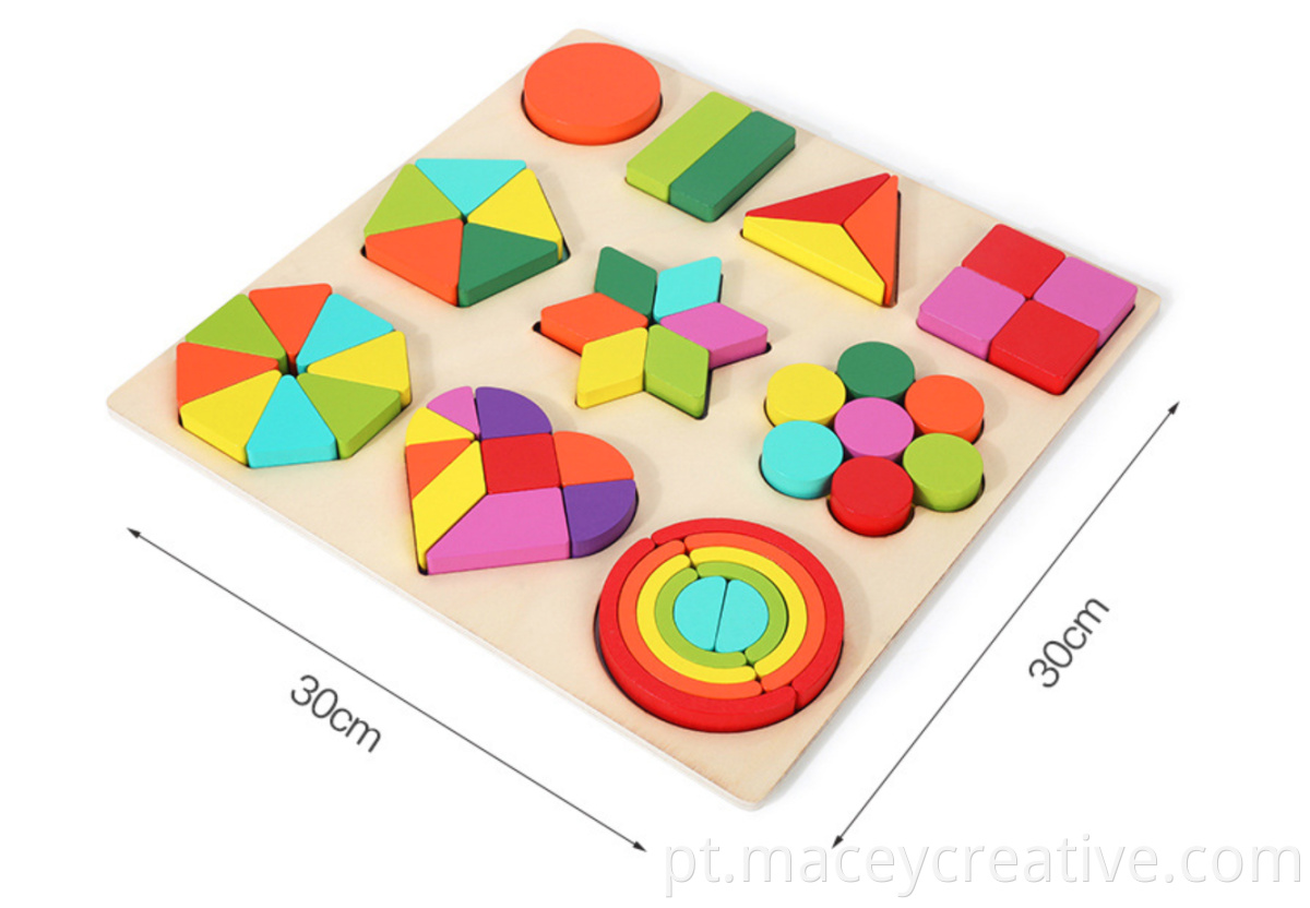 Brinquedos de construção de arco -íris infantis com brechas empilhadas de brechas de construção musical empilhada